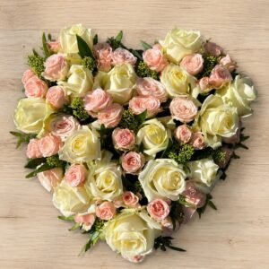 Cœur de Roses d'Hommage « Amour Infini »